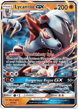Lycanroc-GX 74, Guardians Rising