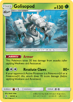 Golisopod Pokémon TCG card art