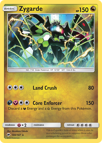 Zygarde 100, Burning Shadows