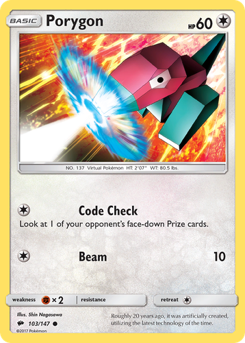 Porygon 103, Burning Shadows