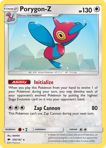 Porygon-Z 105, Burning Shadows