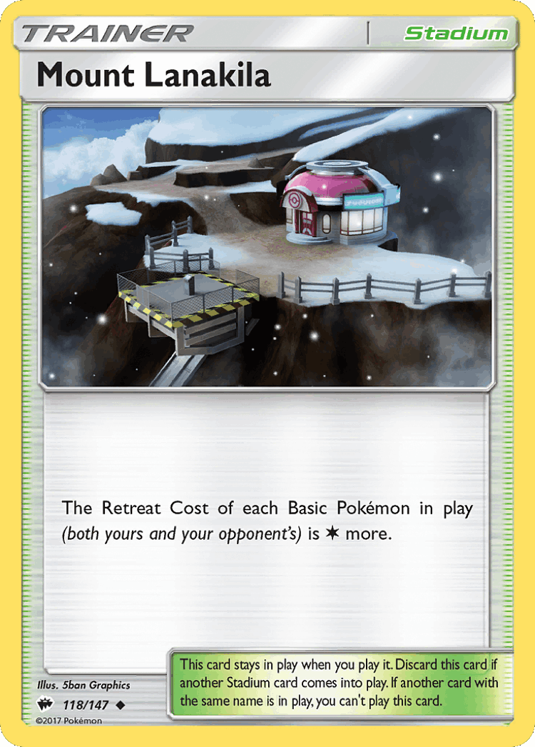 Mount Lanakila #118 from Burning Shadows - Uncommon - Illustrated by 5ban Graphics