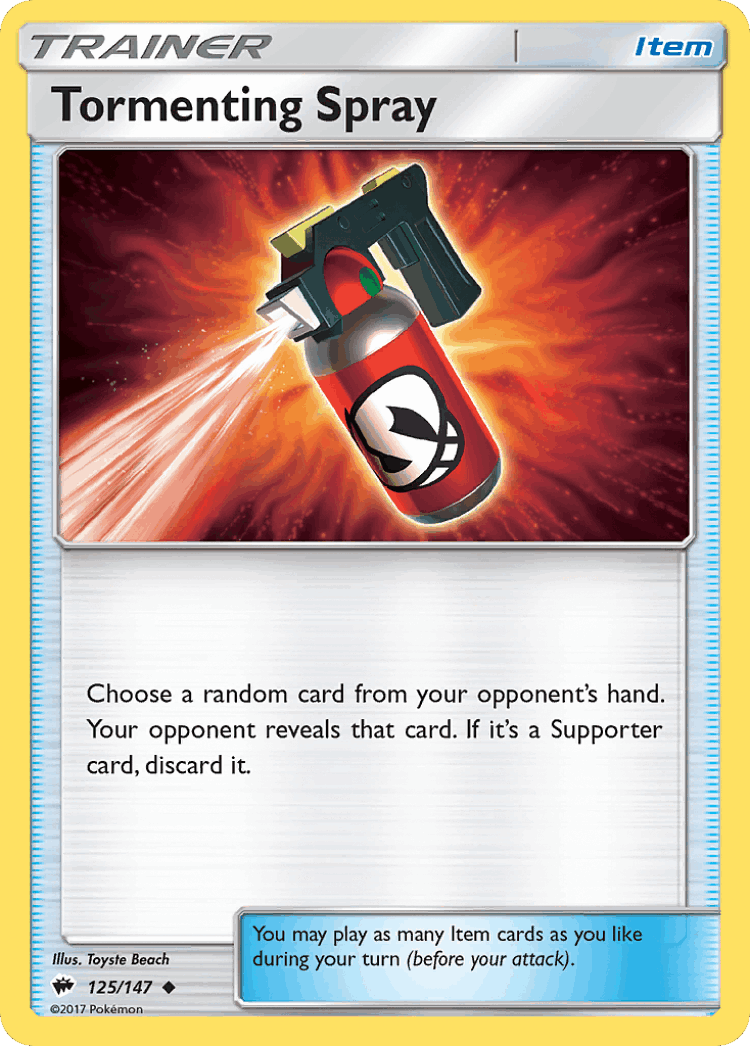Tormenting Spray #125 from Burning Shadows - Uncommon - Illustrated by Toyste Beach