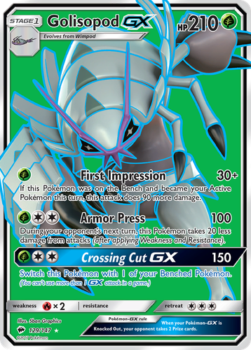 Golisopod-GX 129, Burning Shadows