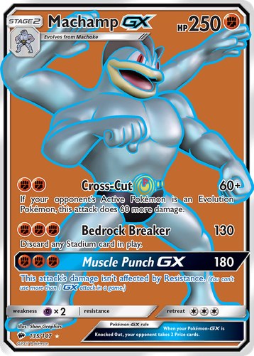 Machamp-GX 135, Burning Shadows