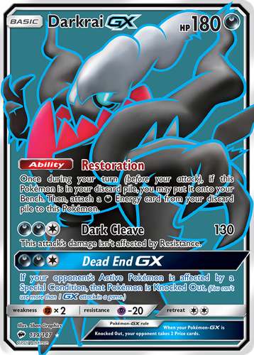 Darkrai-GX 139, Burning Shadows