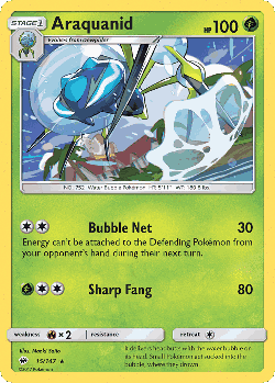 Araquanid Pokémon TCG card art