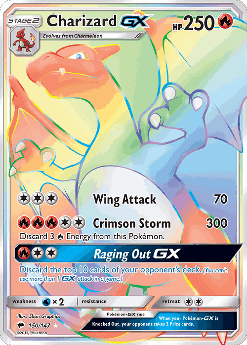 Charizard-GX card art