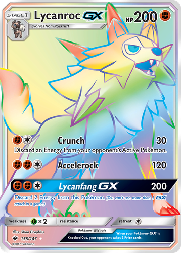 Lycanroc-GX 155, Burning Shadows