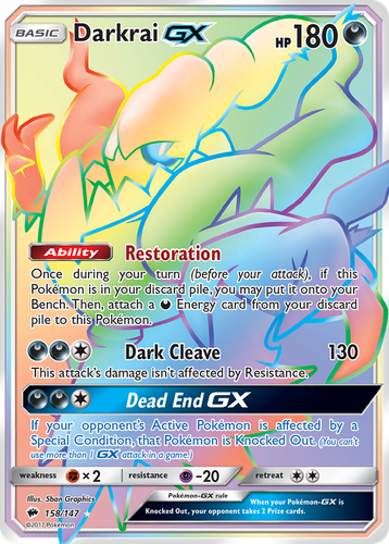 Darkrai-GX 158, Burning Shadows