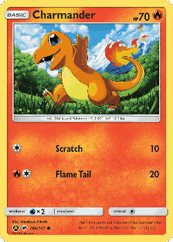 Charmander Pokémon TCG card art