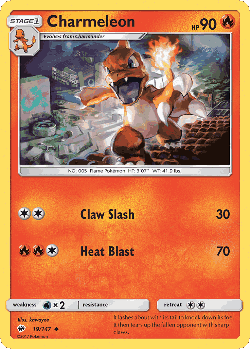 Charmeleon Pokémon TCG card art