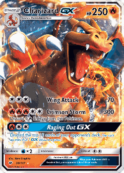 Charizard-GX Pokémon TCG card art