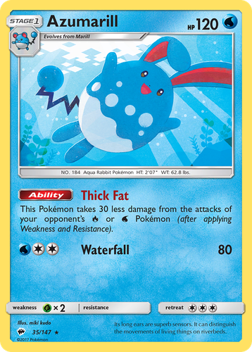 Azumarill 35, Burning Shadows