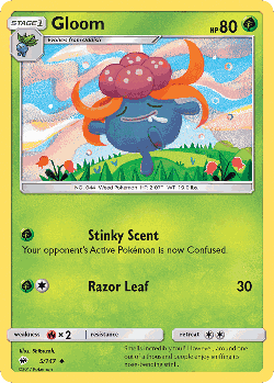 Gloom Pokémon TCG card art