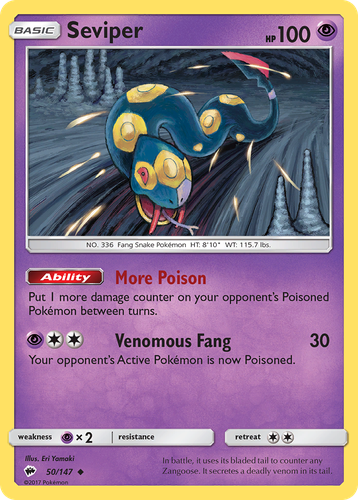 Seviper 50, Burning Shadows