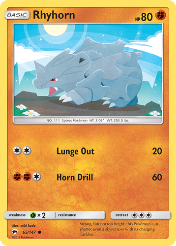 Rhyhorn 65, Burning Shadows