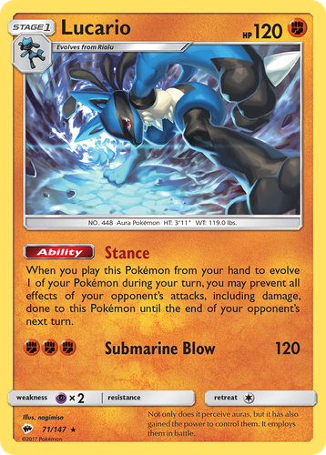 Lucario 71, Burning Shadows