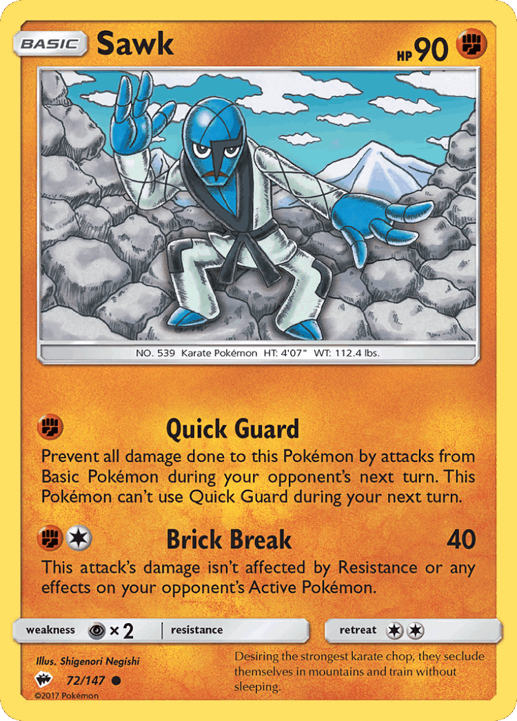 Sawk #72 from Burning Shadows - Common - Illustrated by Shigenori Negishi