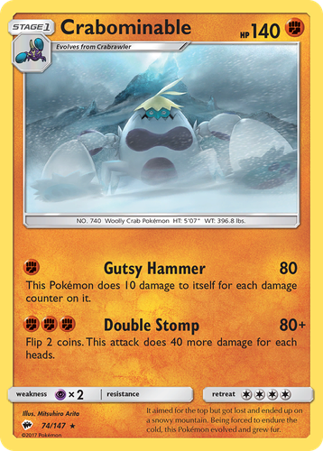 Crabominable 74, Burning Shadows