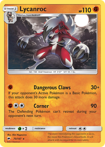 Lycanroc 75, Burning Shadows