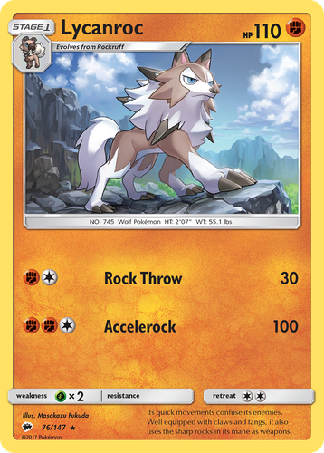 Lycanroc 76, Burning Shadows