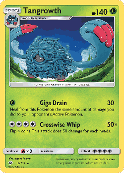 Tangrowth Pokémon TCG card art