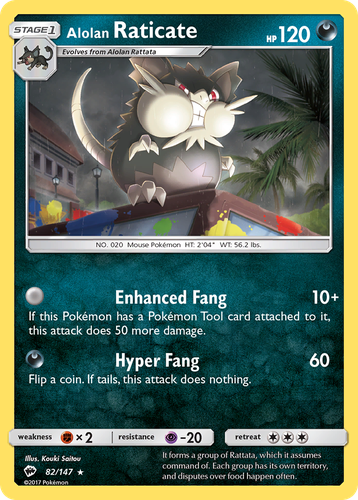 Alolan Raticate 82, Burning Shadows