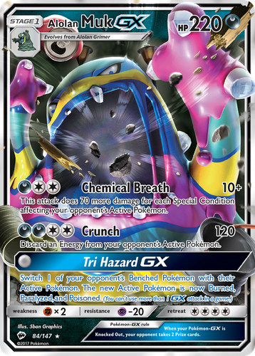 Alolan Muk-GX 84, Burning Shadows
