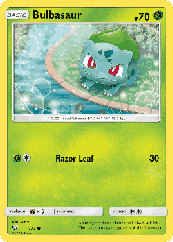 Bulbasaur Pokémon TCG card art