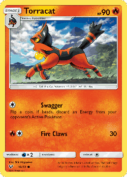 Torracat Pokémon TCG card art