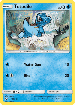 Totodile Pokémon TCG card art