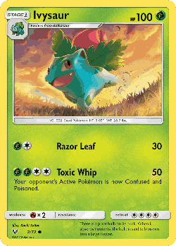 Ivysaur Pokémon TCG card art