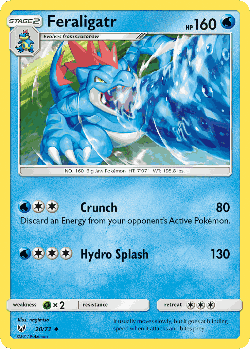 Feraligatr Pokémon TCG card art