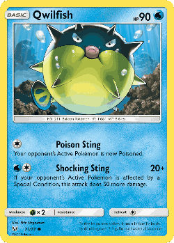Qwilfish Pokémon TCG card art