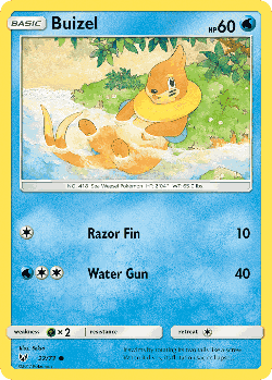 Buizel Pokémon TCG card art