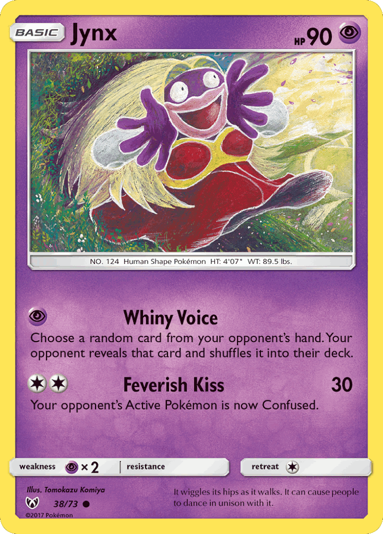 Jynx #38 from Shining Legends - Common - Illustrated by Tomokazu Komiya