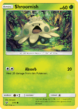 Shroomish Pokémon TCG card art