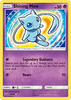 Shining Mew card art