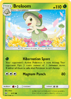 Breloom Pokémon TCG card art