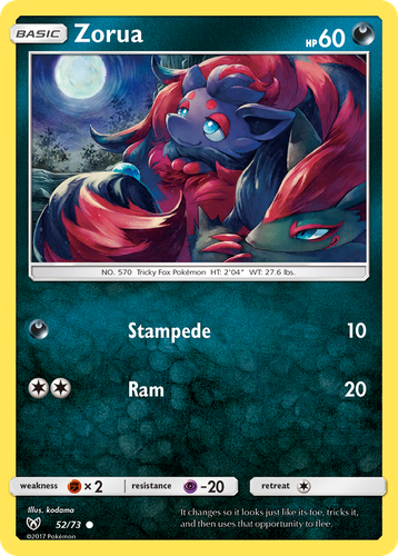 Zorua 52, Shining Legends