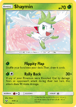 Shaymin Pokémon TCG card art