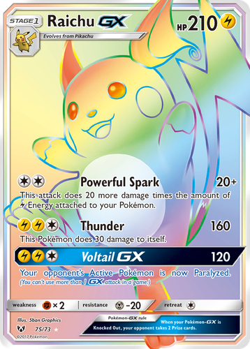 Raichu-GX 75, Shining Legends