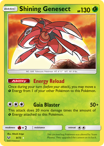 Shining Genesect #9 from Shining Legends - Rare Shining - Illustrated by Hitoshi Ariga