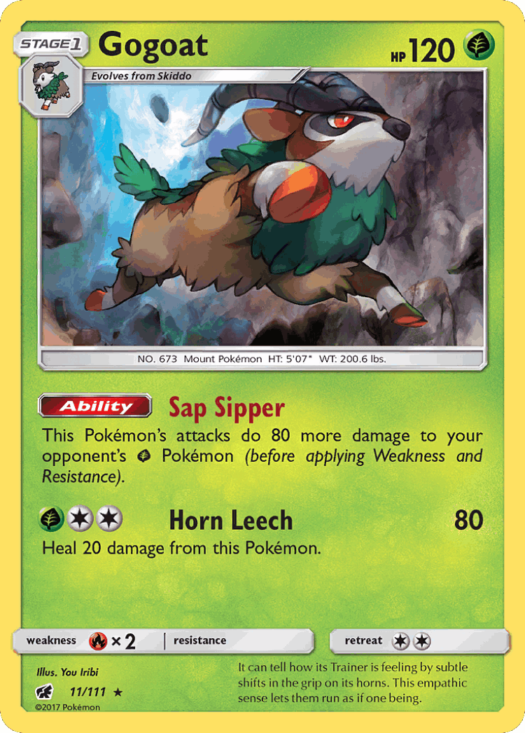 Gogoat #11 from Crimson Invasion - Rare Holo - Illustrated by You Iribi