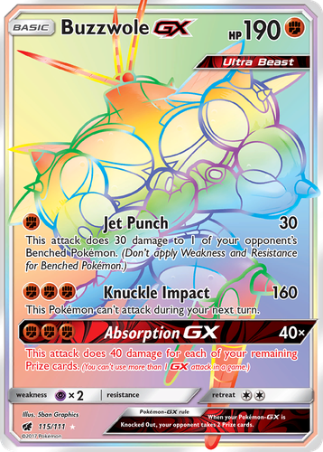 Buzzwole-GX 115, Crimson Invasion