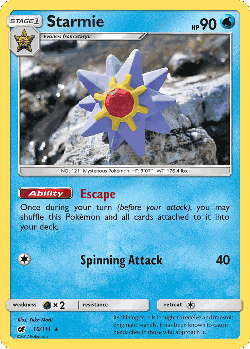 Starmie Pokémon TCG card art