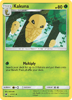 Kakuna Pokémon TCG card art