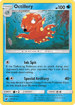 Octillery Pokémon TCG card art
