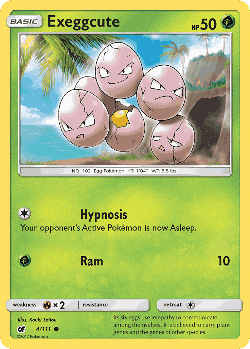 Exeggcute Pokémon TCG card art